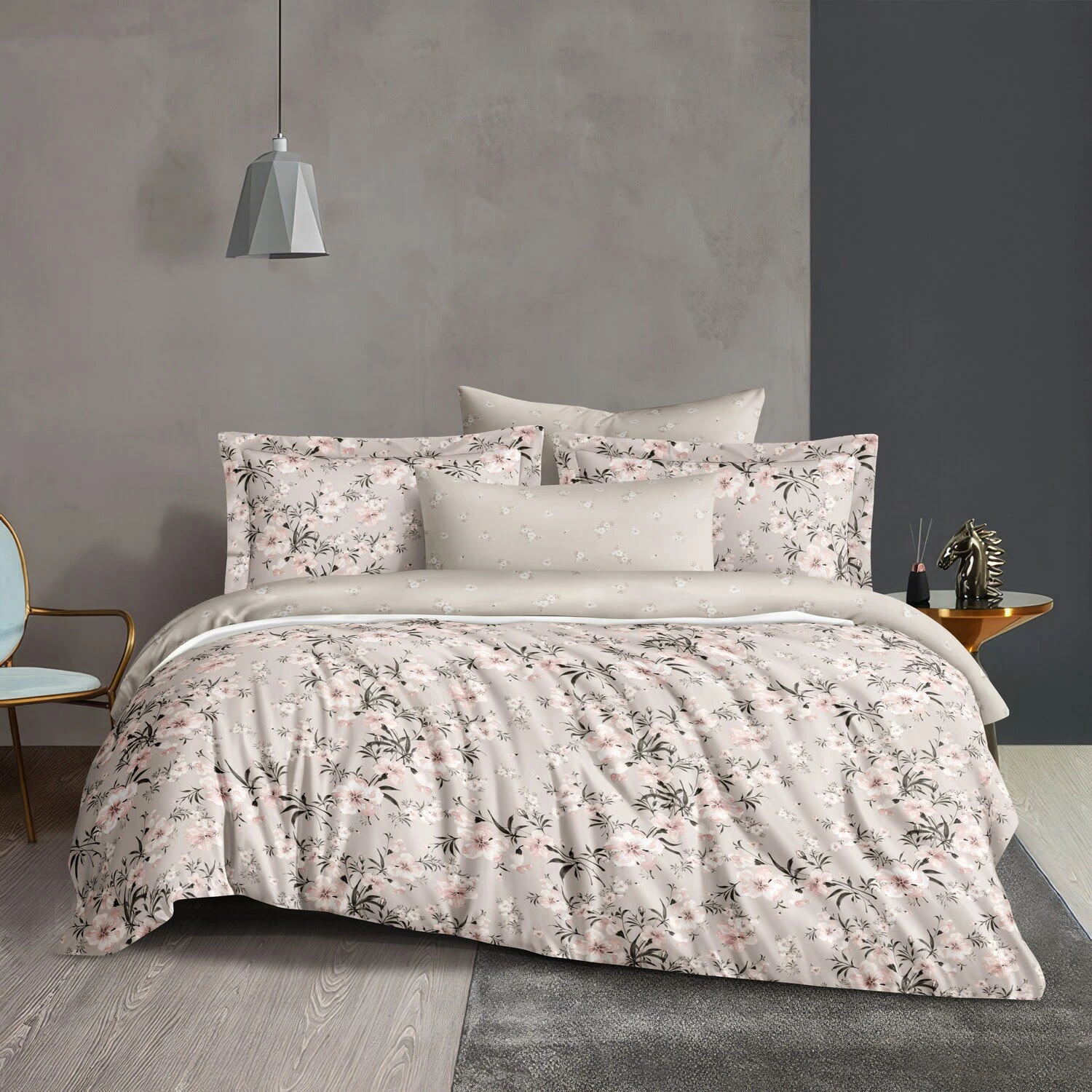 Комплект постельного белья Cleo Didgital «Satin Lux» дуэт