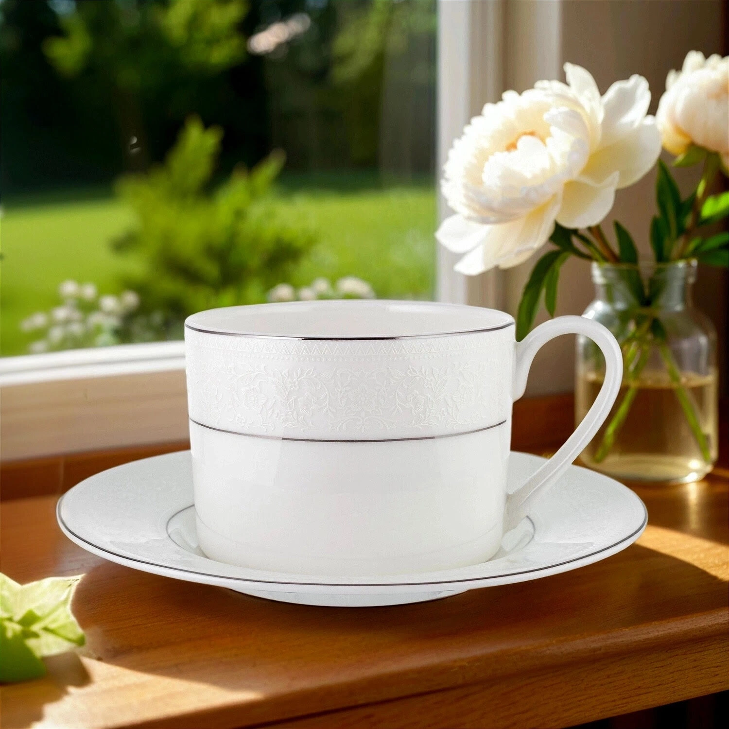 Чашка  с блюдцем DOMEO "Барокко" 220 мл