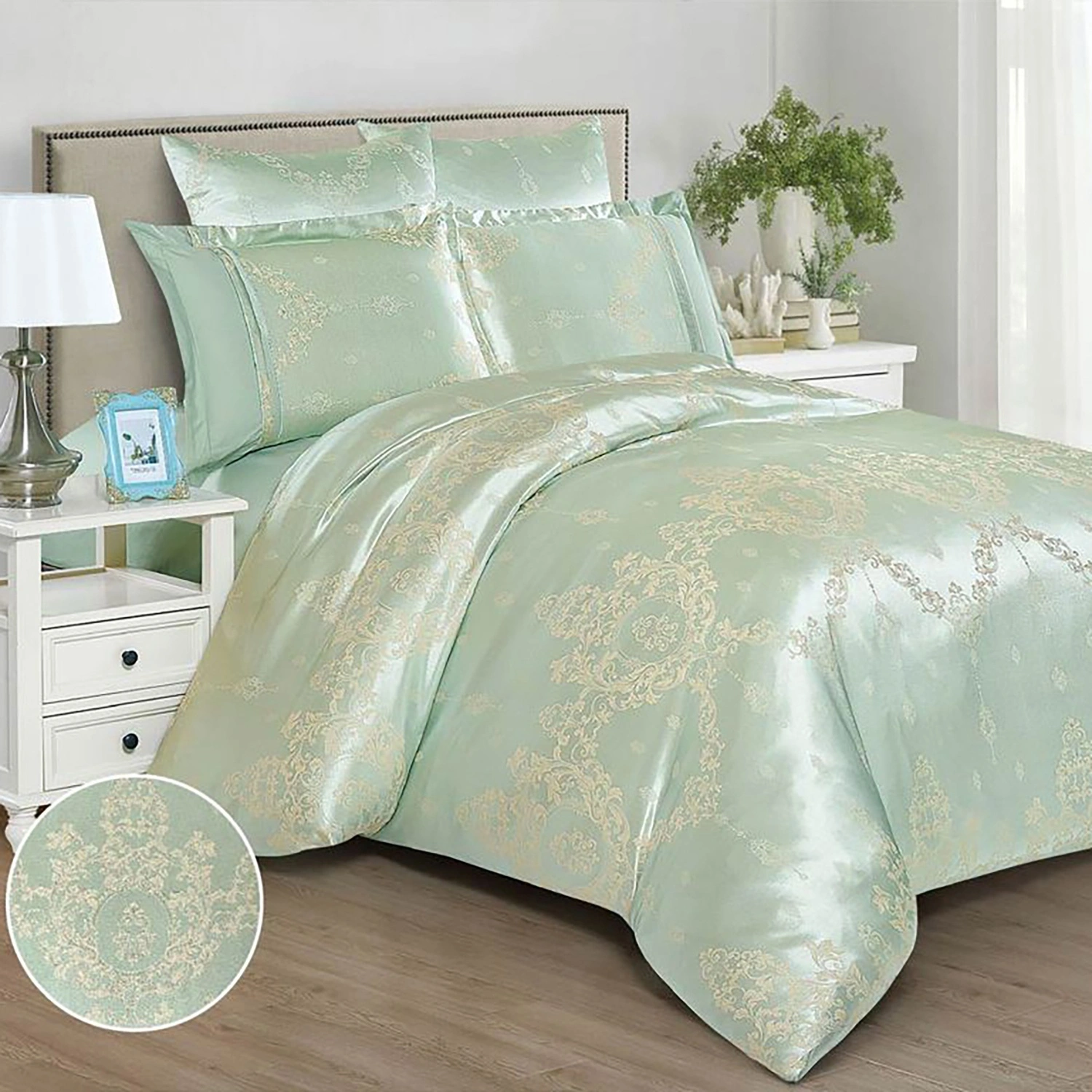 Комплект постельного белья Cleo Satin Jacquard дуэт