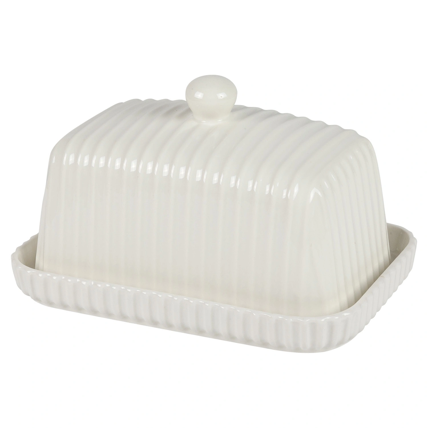 Масленка DOMEO 18,5x13x10 см белого цвета