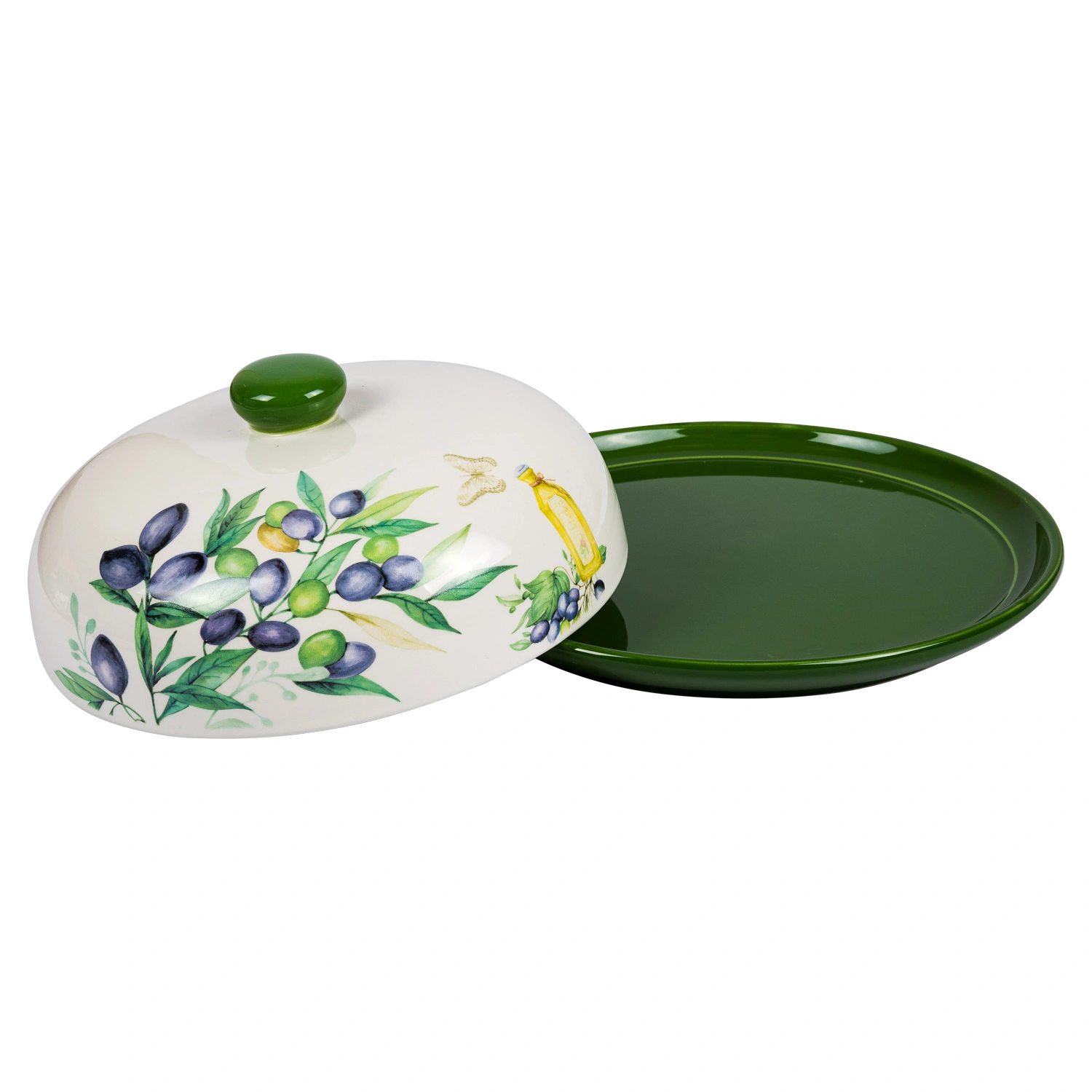 Блюдо с крышкой DOMEO «Оливки новые» 23 см