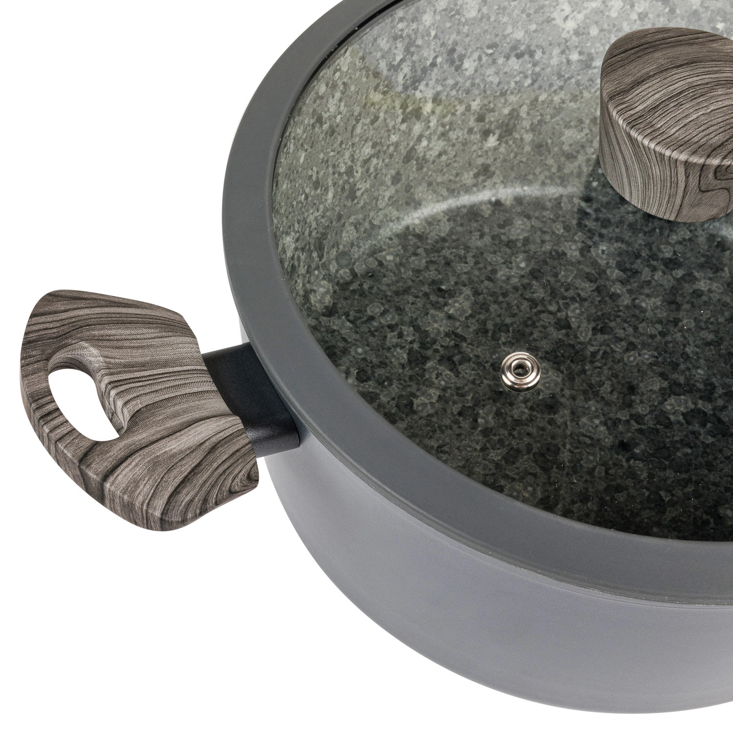 Кастрюля DOMEO Granit new 4,4 л с крышкой