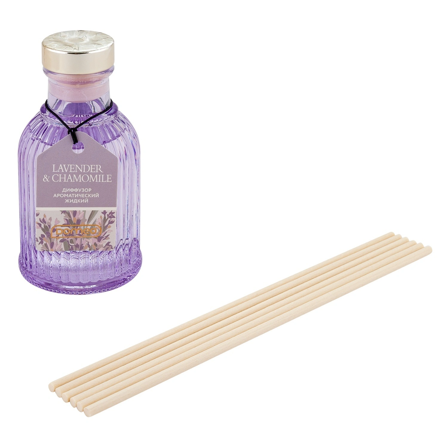 Диффузор ароматизированный DOMEO Lavender & Chamomile 90 мл 6 палочек