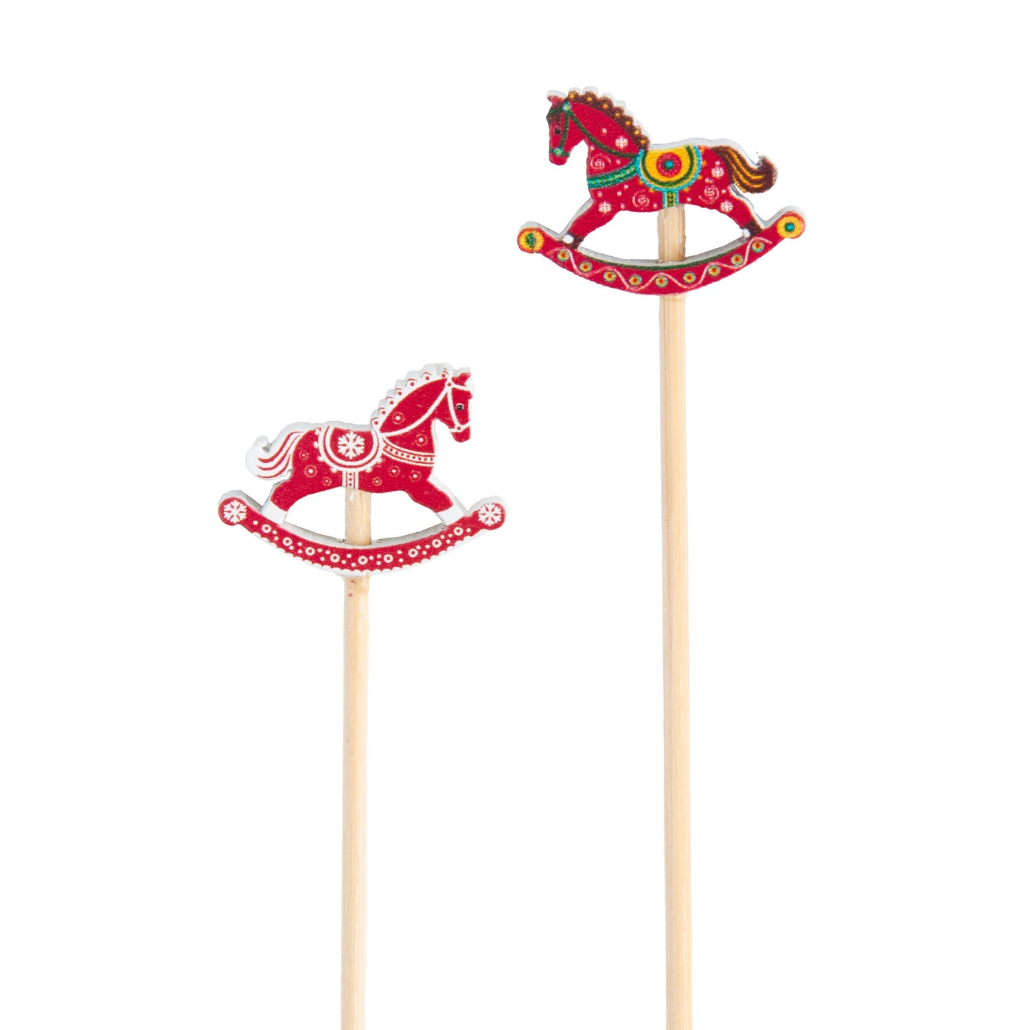 Пики декоративные Selecta Christmas «Лошадки» 