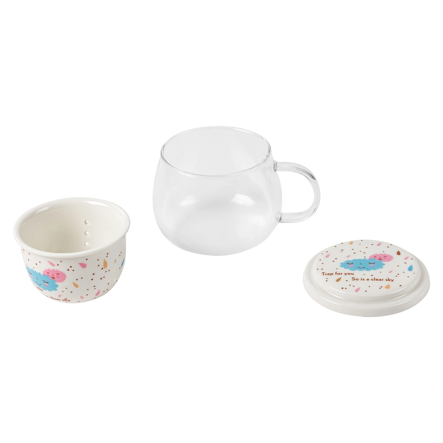 Кружка заварочная DOMEO 400 мл цвет в ассортименте