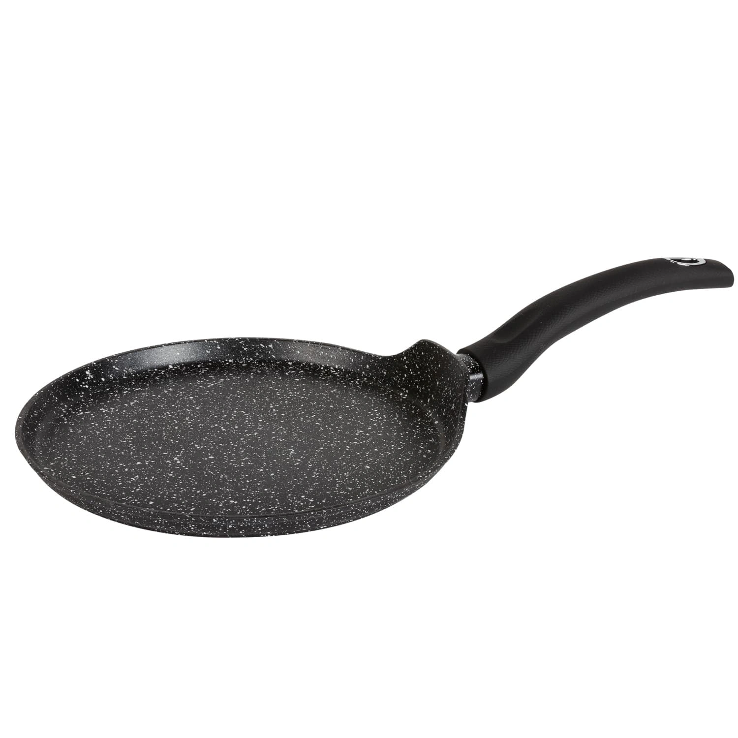 Сковорода блинная DOMEO «Черный мрамор skin» 24 см с антипригарным покрытием
