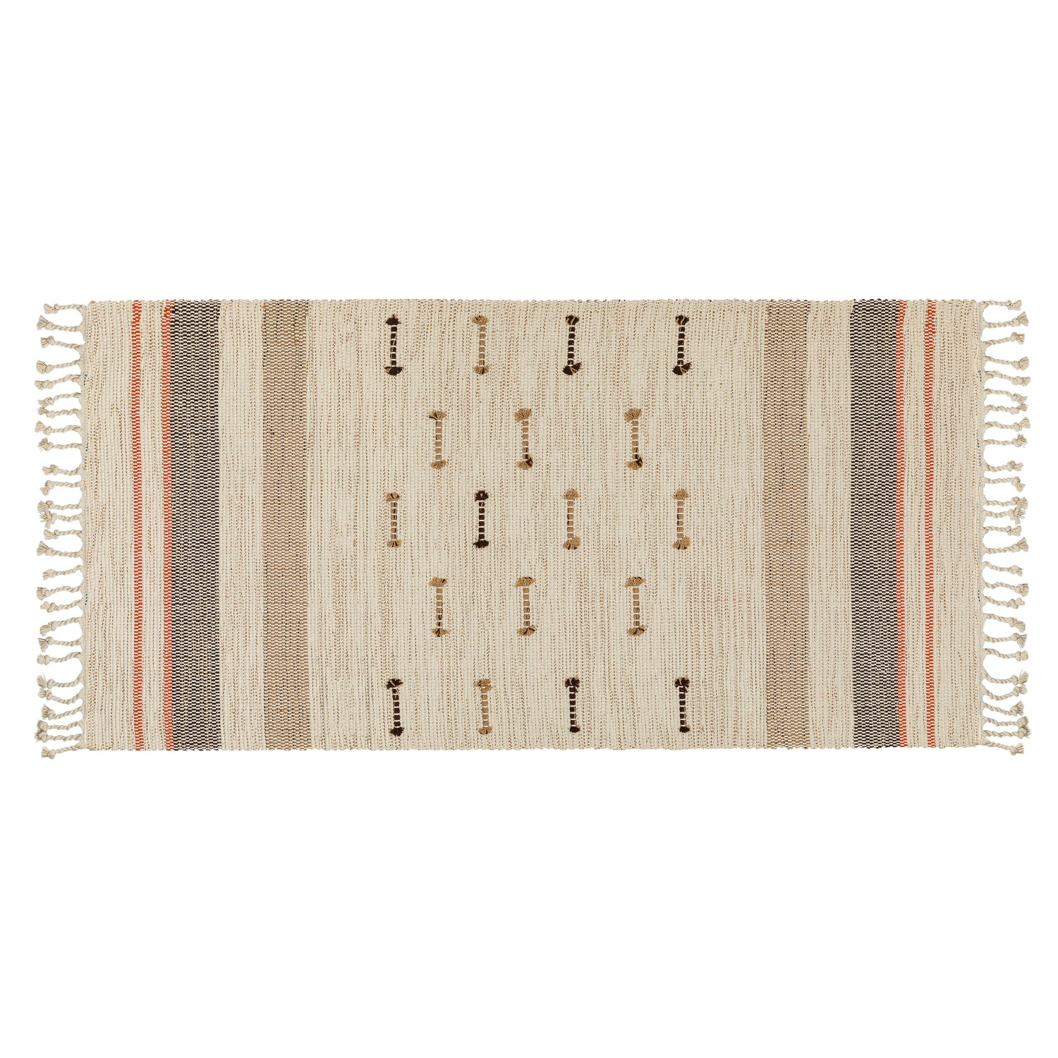 Коврик текстильный Selecta Brown 70x140 см