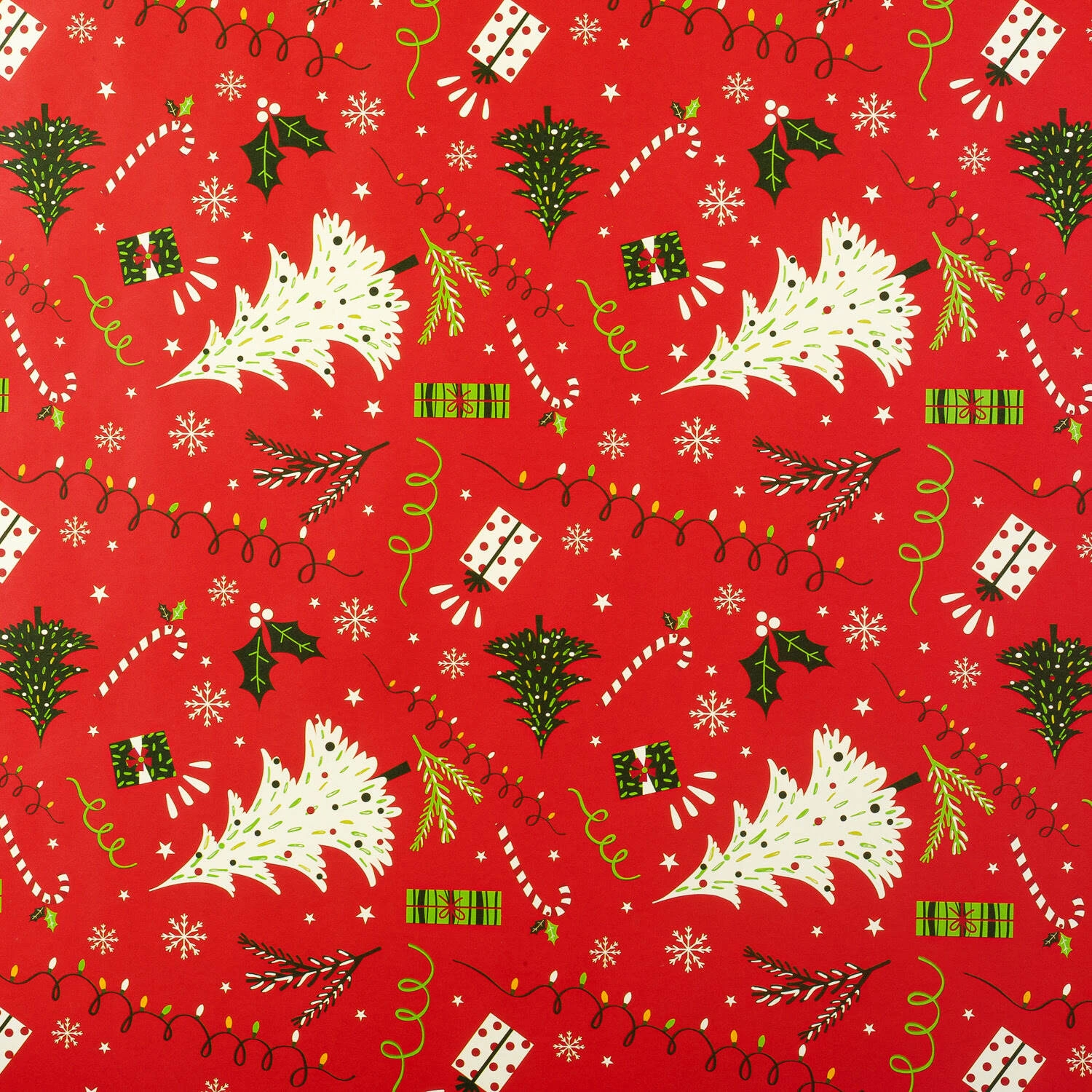 Бумага подарочная Selecta Christmas 70x100 см 2 рулона