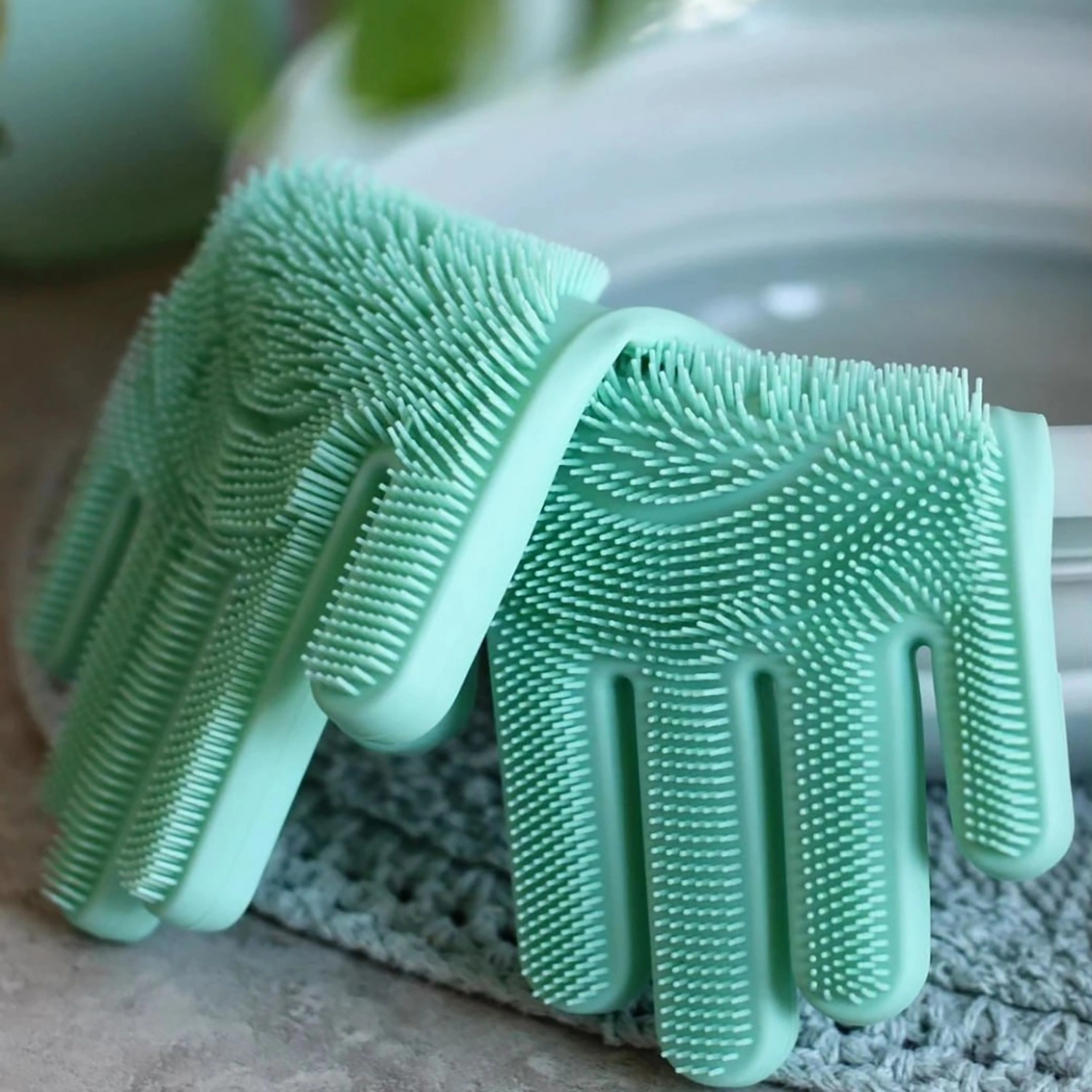 Перчатка для мытья фруктов и овощей DOMEO цвет в ассортименте