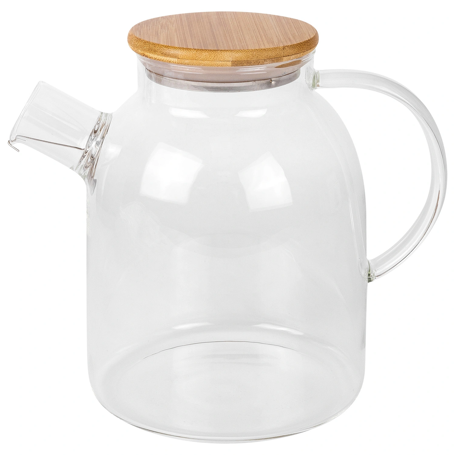 Чайник заварочный DOMEO 1,8 л с бамбуковой крышкой