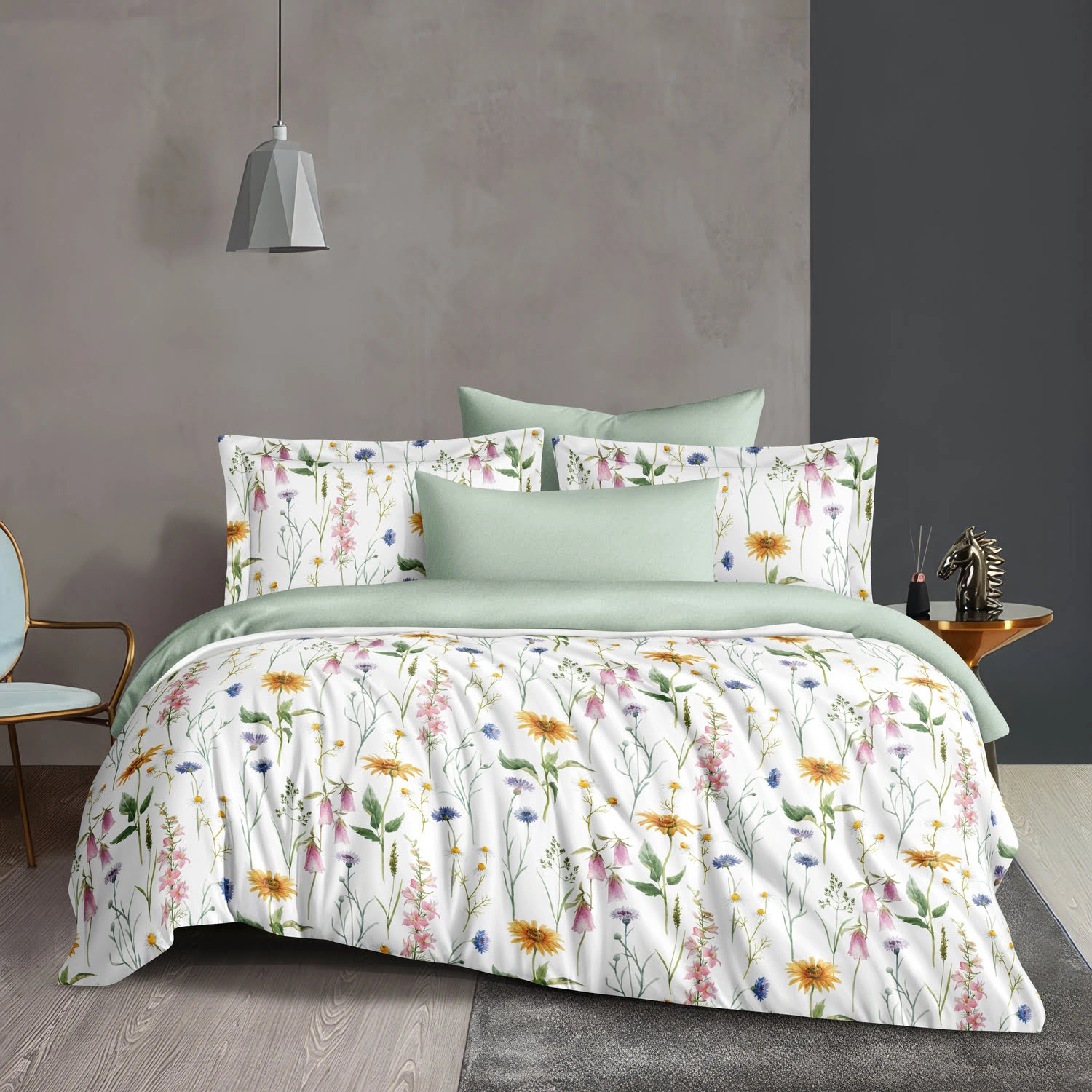 Комплект постельного белья Cleo Satin de Luxe евро