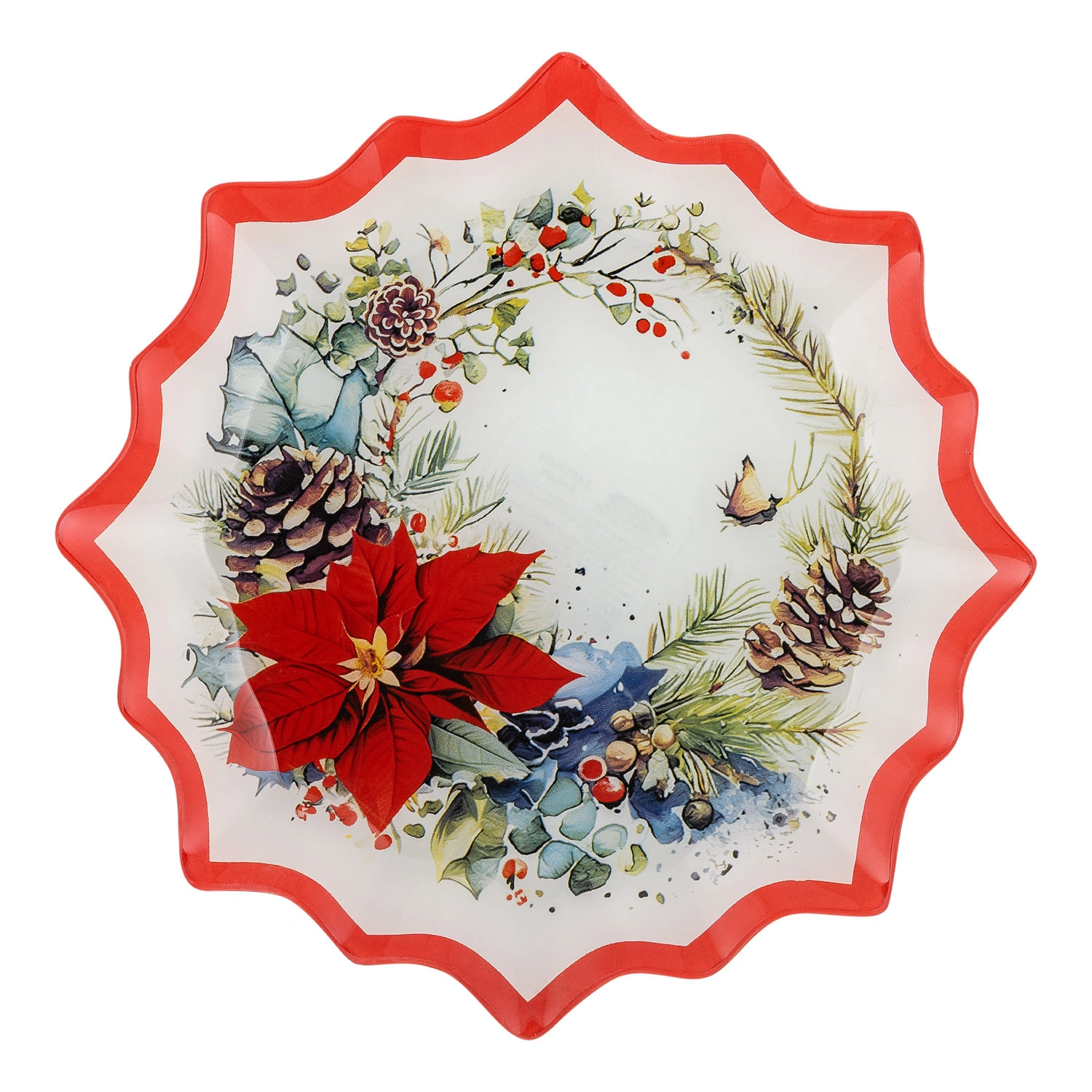 Блюдо сервировочное Selecta Christmas "Рождественский венок" 23,8х23,8 см