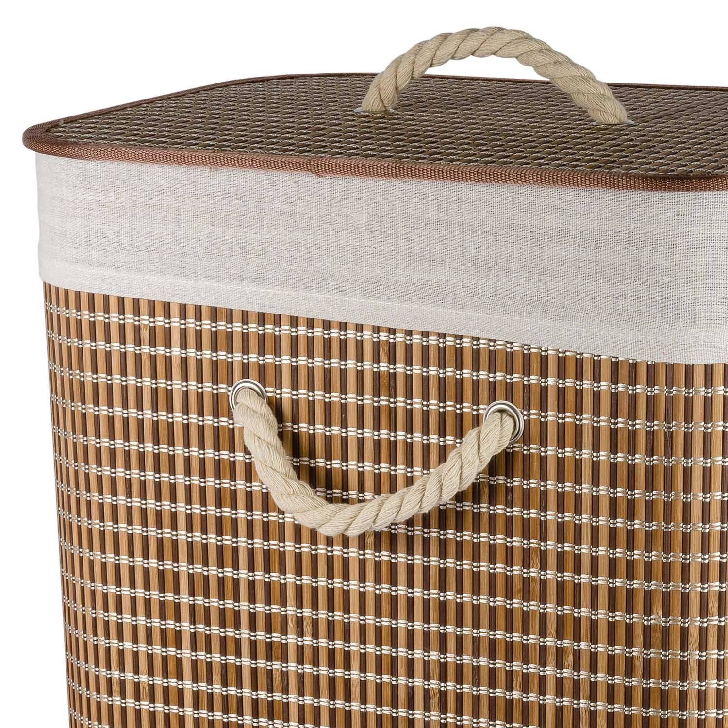 Корзина для белья Selecta 40x30x60 см из бамбука