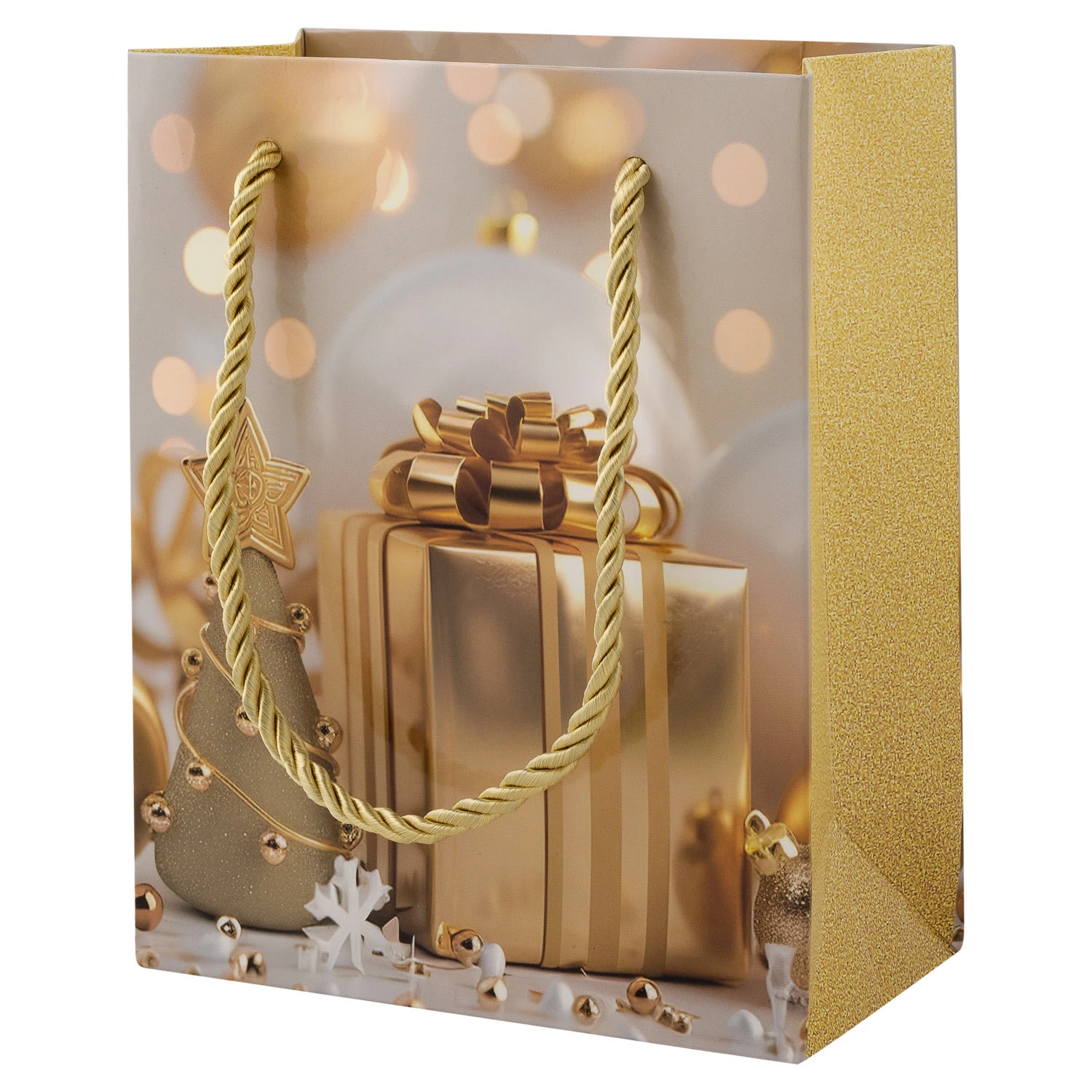 Пакет подарочный Selecta Christmas 14x7x17 см