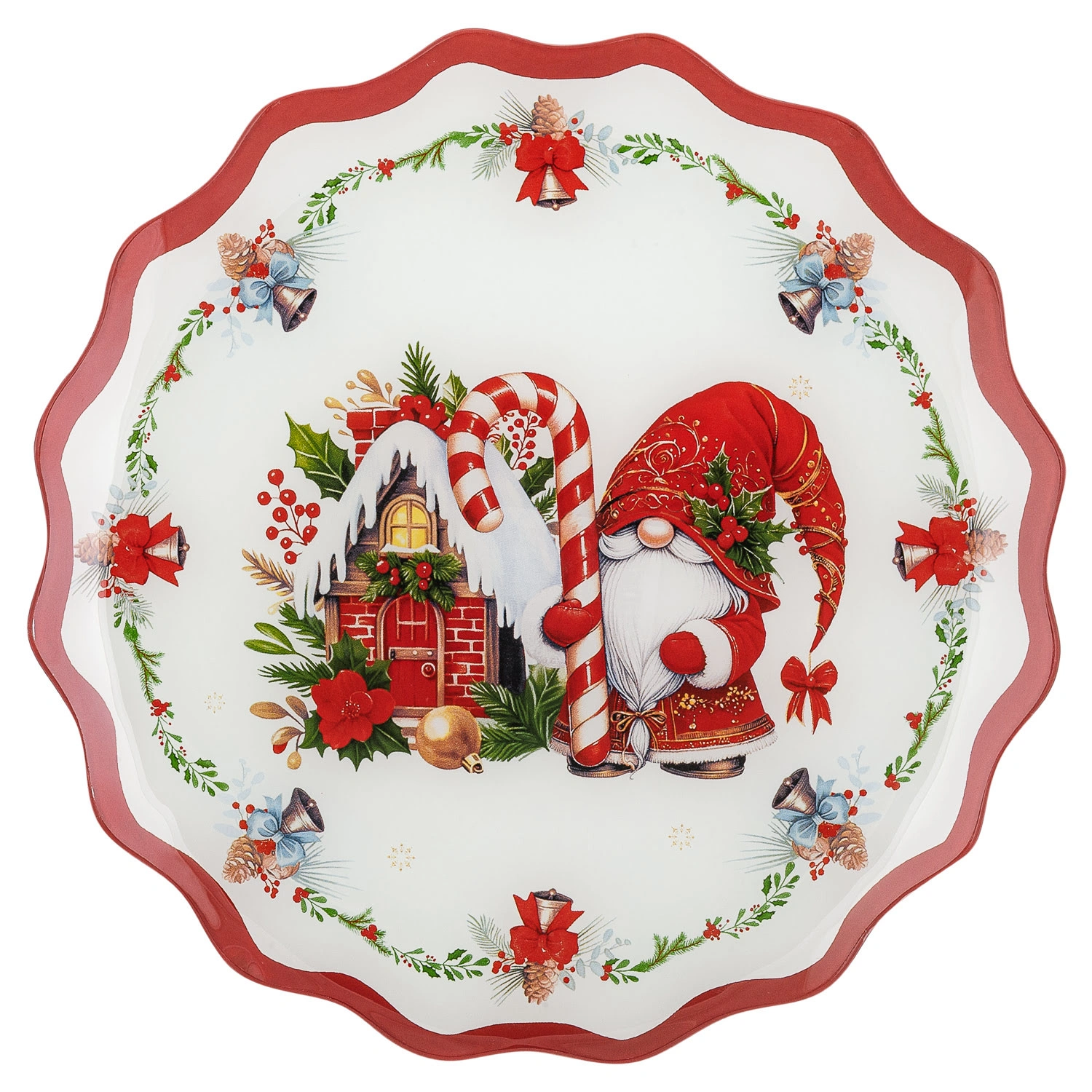 Блюдо сервировочное Selecta Christmas "Сказочный гном" 25х25 см
