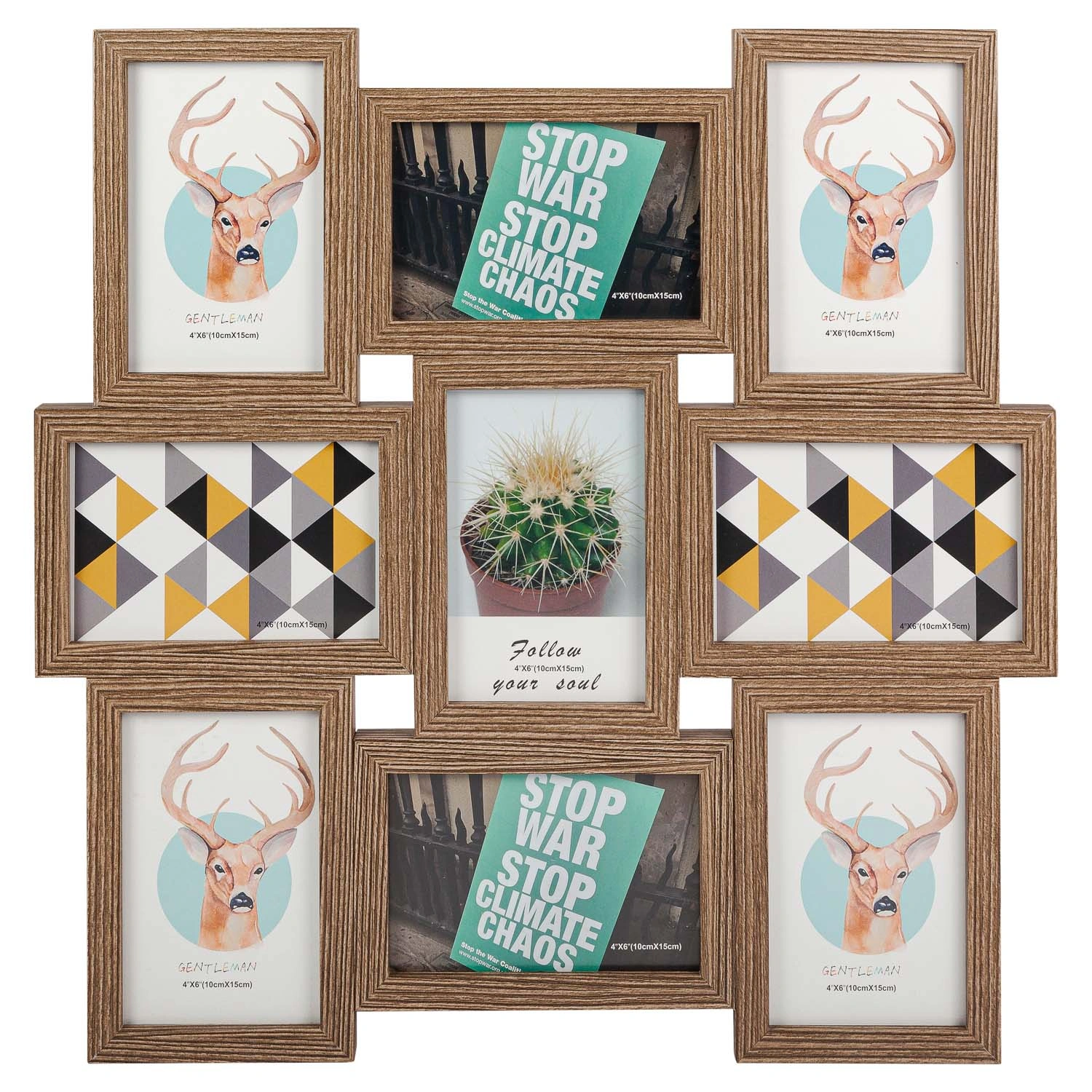 Фоторамка-коллаж Selecta на 9 фотографий 10х15 см в ассортименте