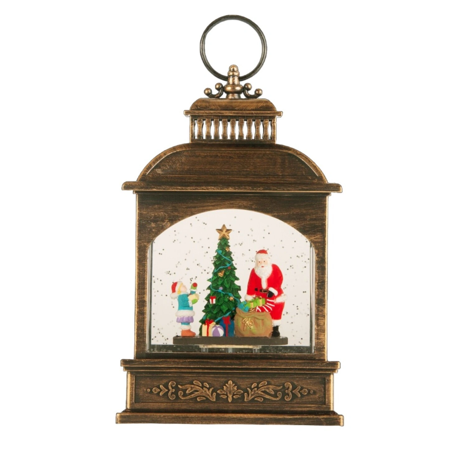 Фонарь декоративный Selecta Christmas с подсветкой  21 см